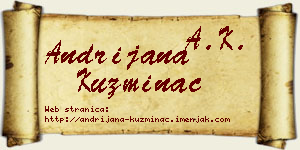Andrijana Kuzminac vizit kartica